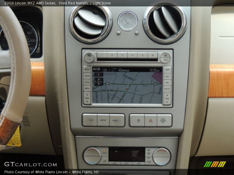 Vivid Red Metallic / Light Stone 2009 Lincoln MKZ AWD Sedan