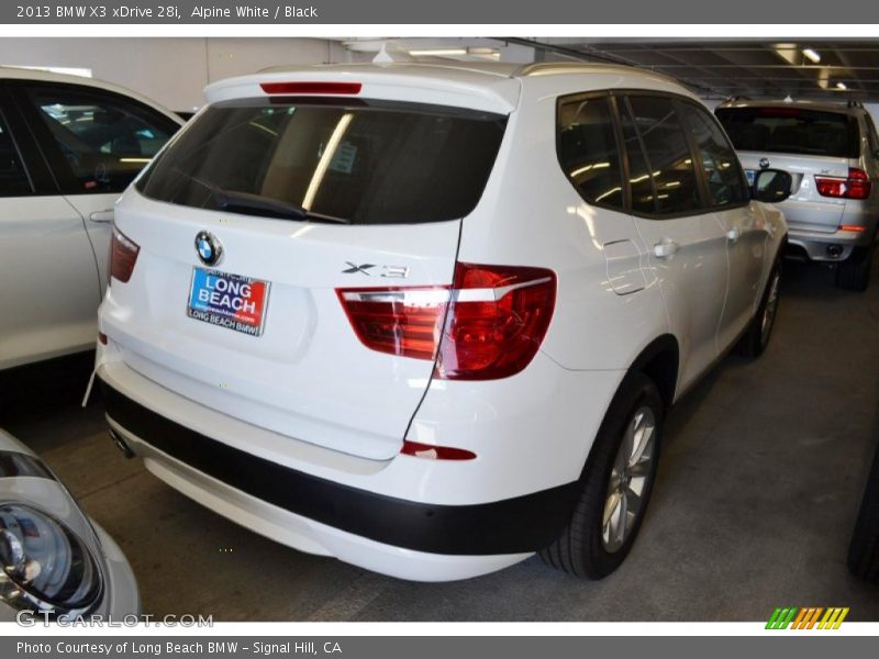 Alpine White / Black 2013 BMW X3 xDrive 28i