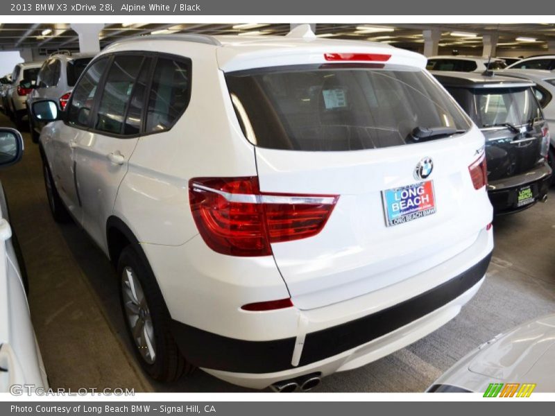 Alpine White / Black 2013 BMW X3 xDrive 28i