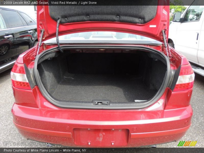 Vivid Red Metallic / Light Stone 2009 Lincoln MKZ AWD Sedan