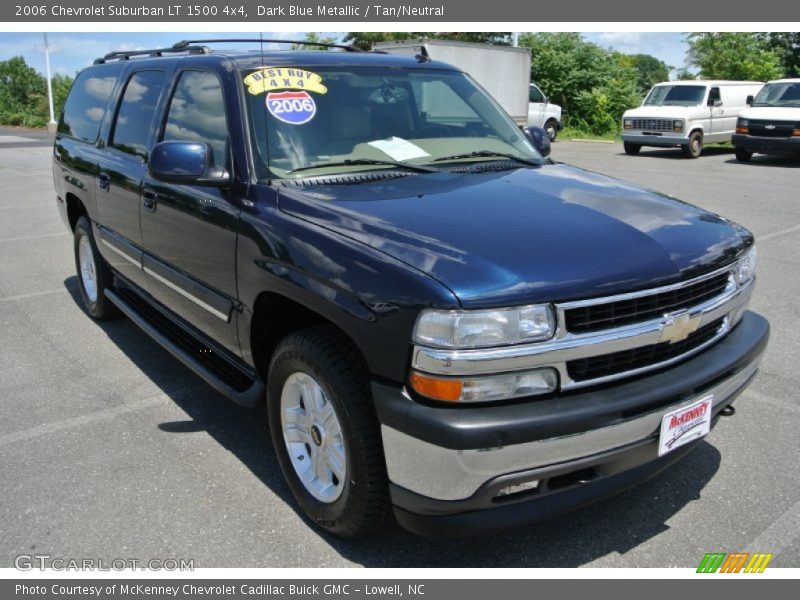 Dark Blue Metallic / Tan/Neutral 2006 Chevrolet Suburban LT 1500 4x4