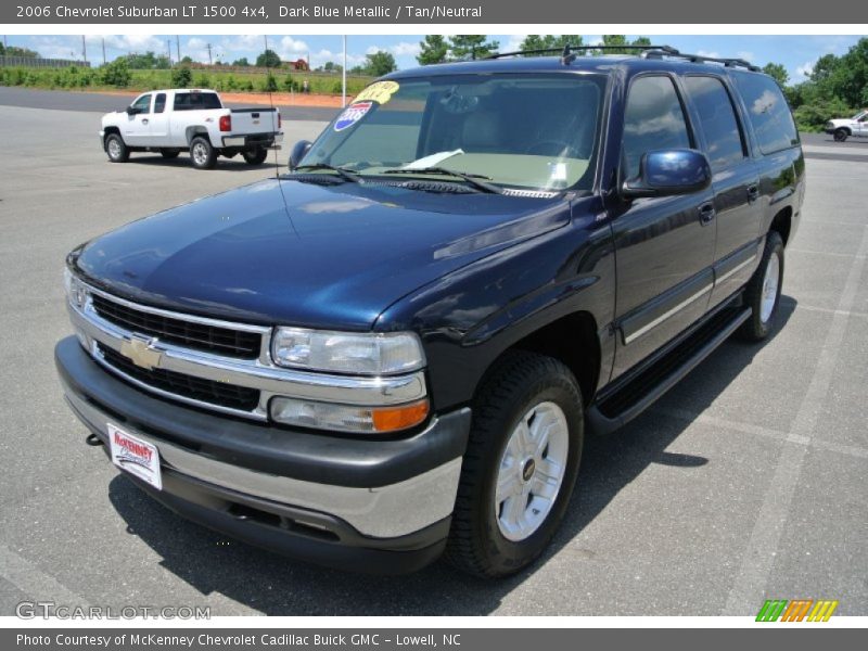 Dark Blue Metallic / Tan/Neutral 2006 Chevrolet Suburban LT 1500 4x4