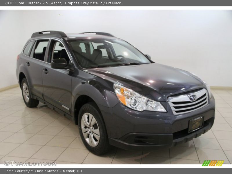 Graphite Gray Metallic / Off Black 2010 Subaru Outback 2.5i Wagon