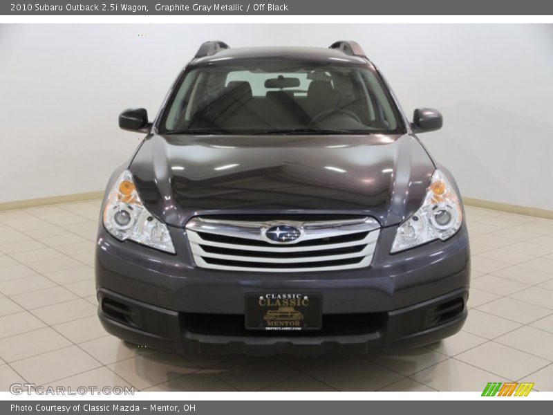 Graphite Gray Metallic / Off Black 2010 Subaru Outback 2.5i Wagon