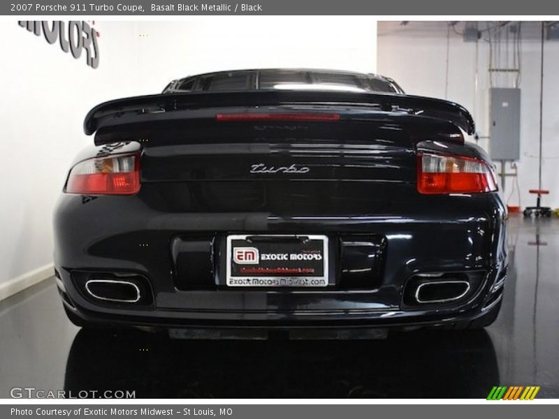 Basalt Black Metallic / Black 2007 Porsche 911 Turbo Coupe