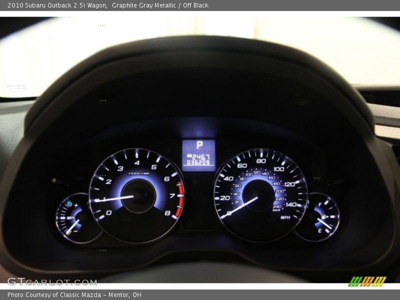  2010 Outback 2.5i Wagon 2.5i Wagon Gauges