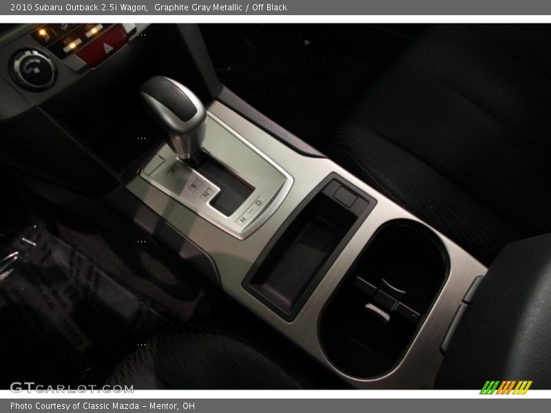  2010 Outback 2.5i Wagon Lineartronic CVT Automatic Shifter