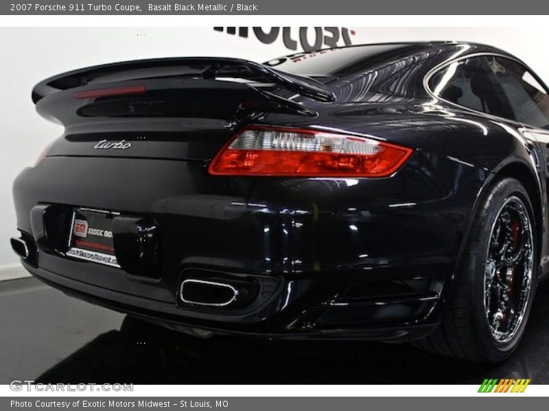 Basalt Black Metallic / Black 2007 Porsche 911 Turbo Coupe