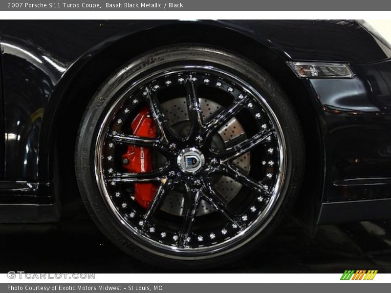 Basalt Black Metallic / Black 2007 Porsche 911 Turbo Coupe