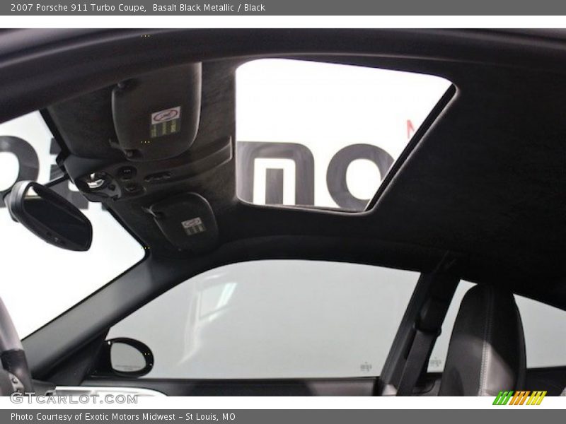 Basalt Black Metallic / Black 2007 Porsche 911 Turbo Coupe