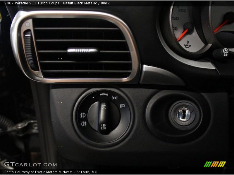 Basalt Black Metallic / Black 2007 Porsche 911 Turbo Coupe