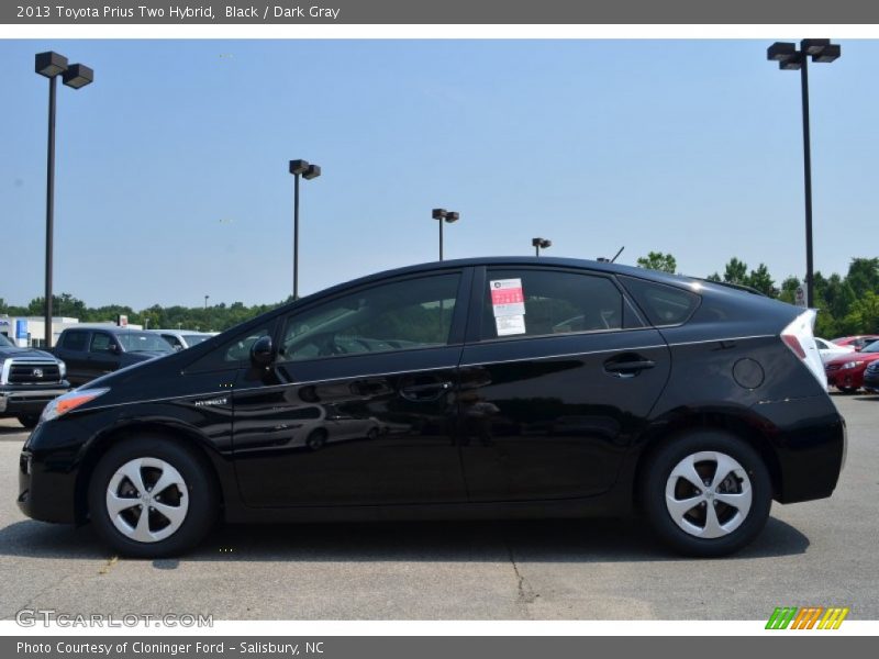 Black / Dark Gray 2013 Toyota Prius Two Hybrid