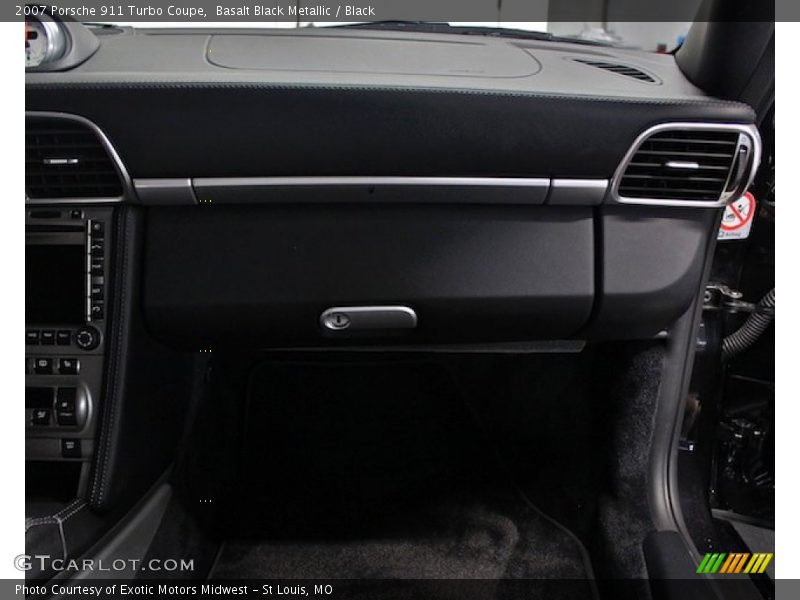 Basalt Black Metallic / Black 2007 Porsche 911 Turbo Coupe