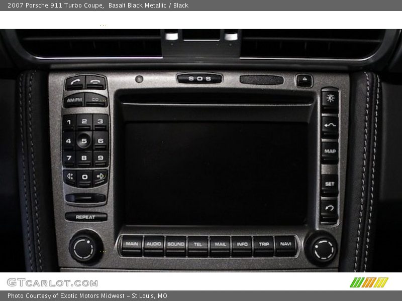 Basalt Black Metallic / Black 2007 Porsche 911 Turbo Coupe