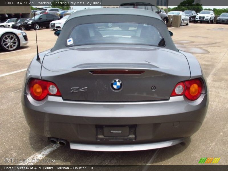 Sterling Grey Metallic / Black 2003 BMW Z4 2.5i Roadster