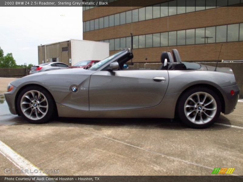 Sterling Grey Metallic / Black 2003 BMW Z4 2.5i Roadster