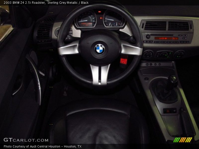 Sterling Grey Metallic / Black 2003 BMW Z4 2.5i Roadster