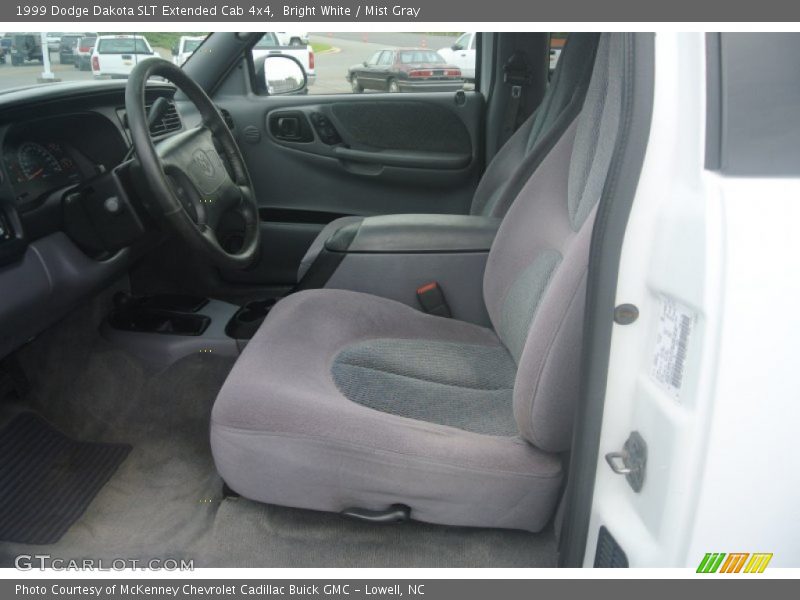 Bright White / Mist Gray 1999 Dodge Dakota SLT Extended Cab 4x4