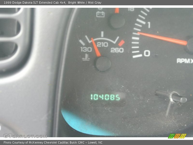 Bright White / Mist Gray 1999 Dodge Dakota SLT Extended Cab 4x4