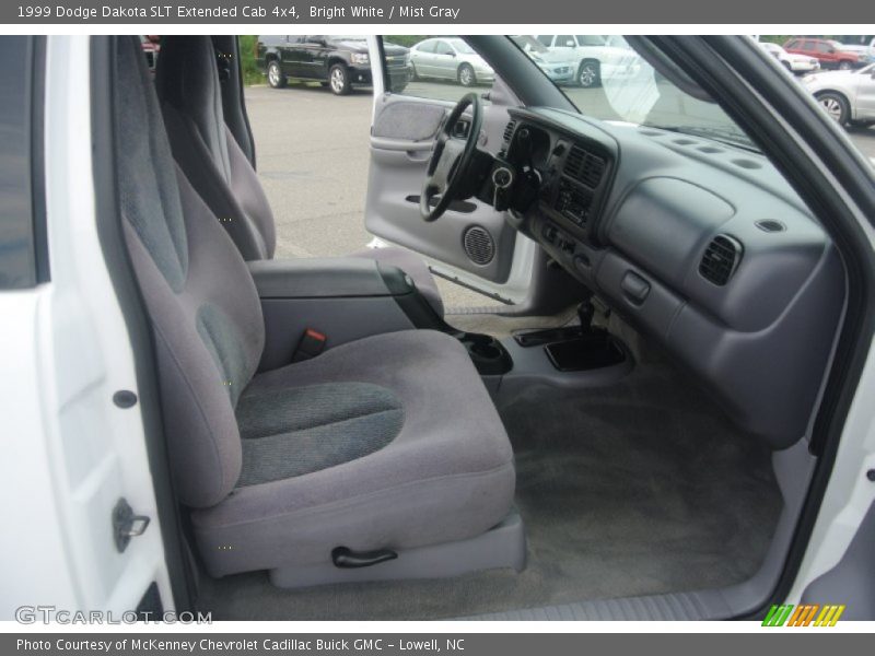 Bright White / Mist Gray 1999 Dodge Dakota SLT Extended Cab 4x4