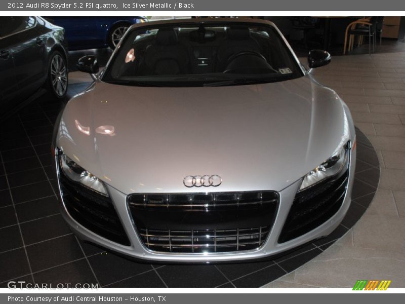 Ice Silver Metallic / Black 2012 Audi R8 Spyder 5.2 FSI quattro