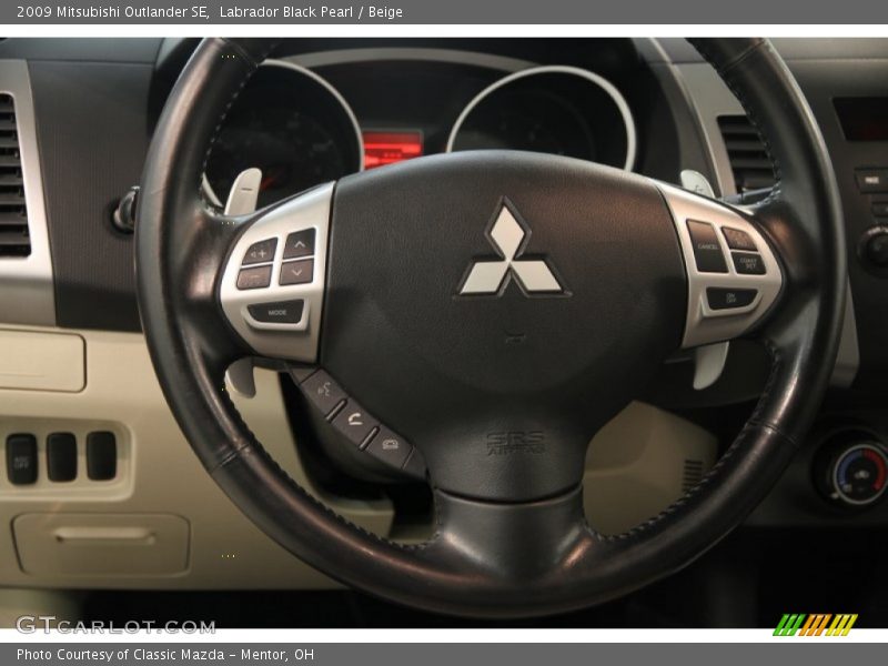 Labrador Black Pearl / Beige 2009 Mitsubishi Outlander SE