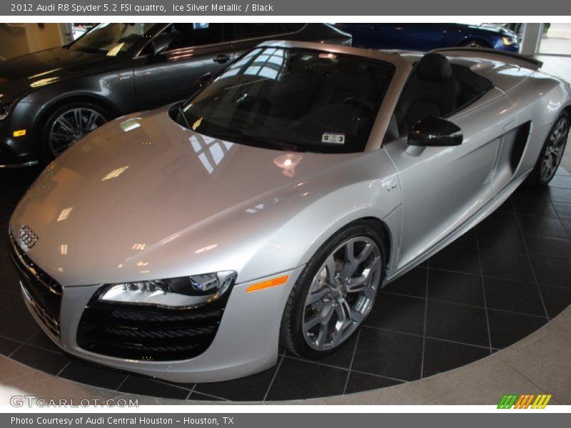 Ice Silver Metallic / Black 2012 Audi R8 Spyder 5.2 FSI quattro
