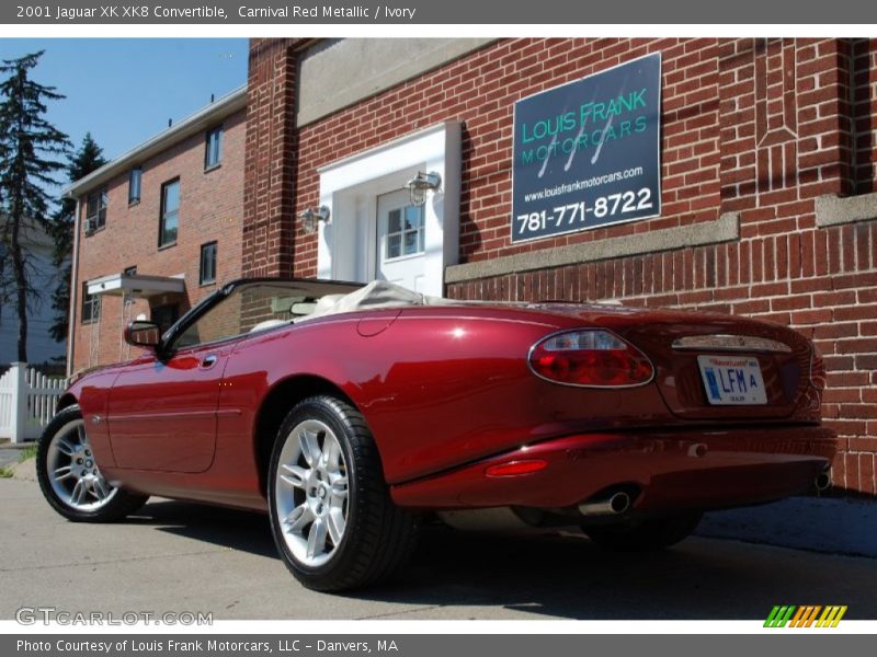 Carnival Red Metallic / Ivory 2001 Jaguar XK XK8 Convertible