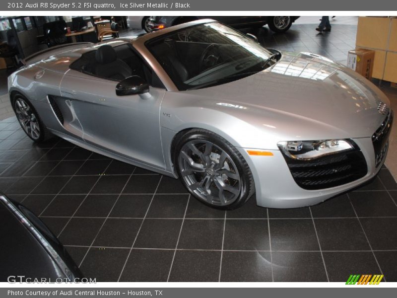 Ice Silver Metallic / Black 2012 Audi R8 Spyder 5.2 FSI quattro