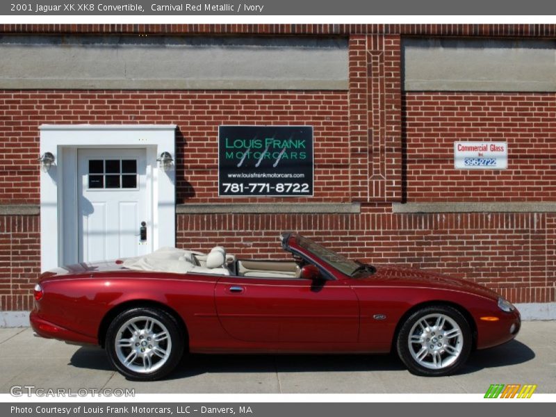 Carnival Red Metallic / Ivory 2001 Jaguar XK XK8 Convertible