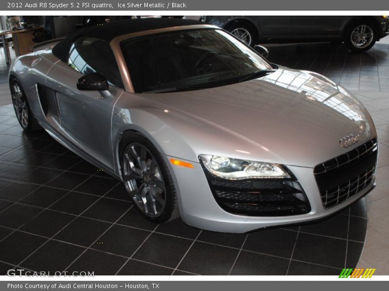 Ice Silver Metallic / Black 2012 Audi R8 Spyder 5.2 FSI quattro