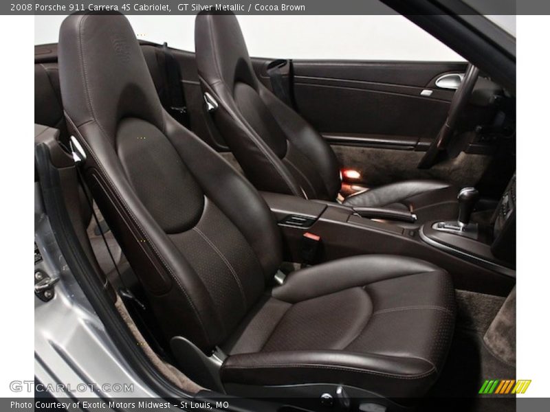 Front Seat of 2008 911 Carrera 4S Cabriolet