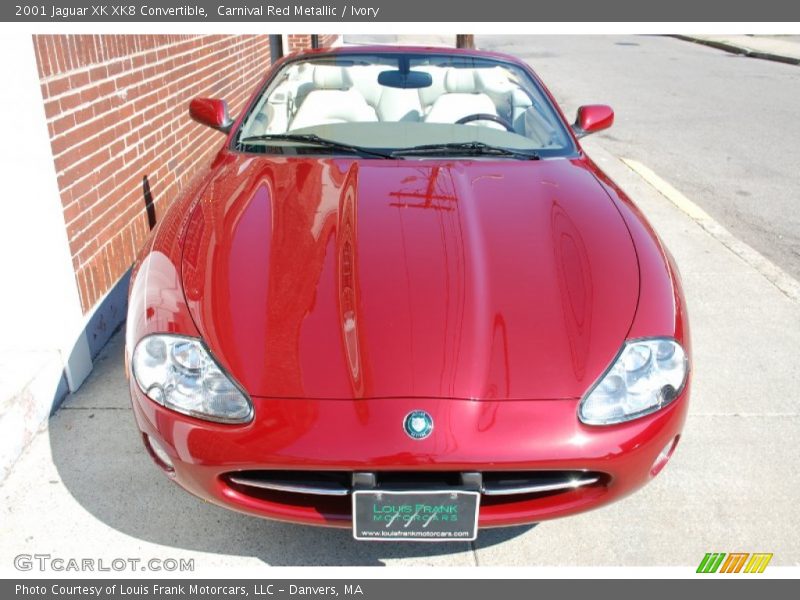 Carnival Red Metallic / Ivory 2001 Jaguar XK XK8 Convertible