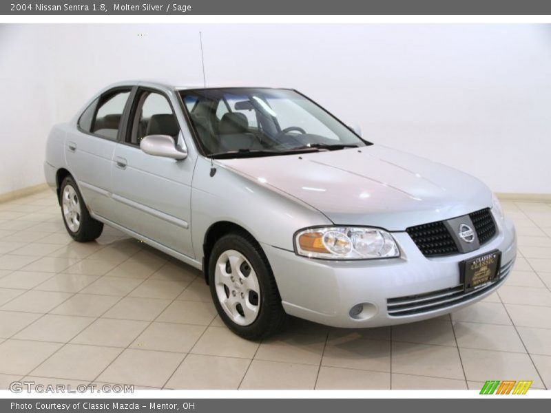 Molten Silver / Sage 2004 Nissan Sentra 1.8