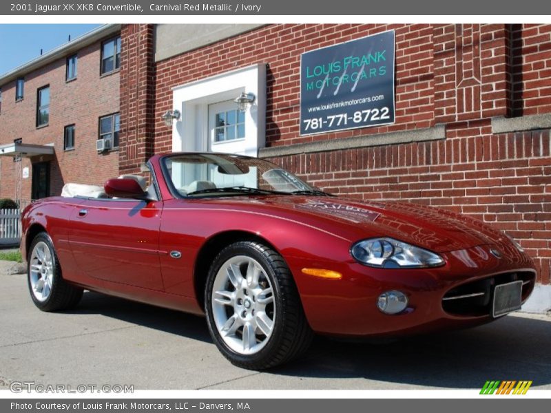 Carnival Red Metallic / Ivory 2001 Jaguar XK XK8 Convertible