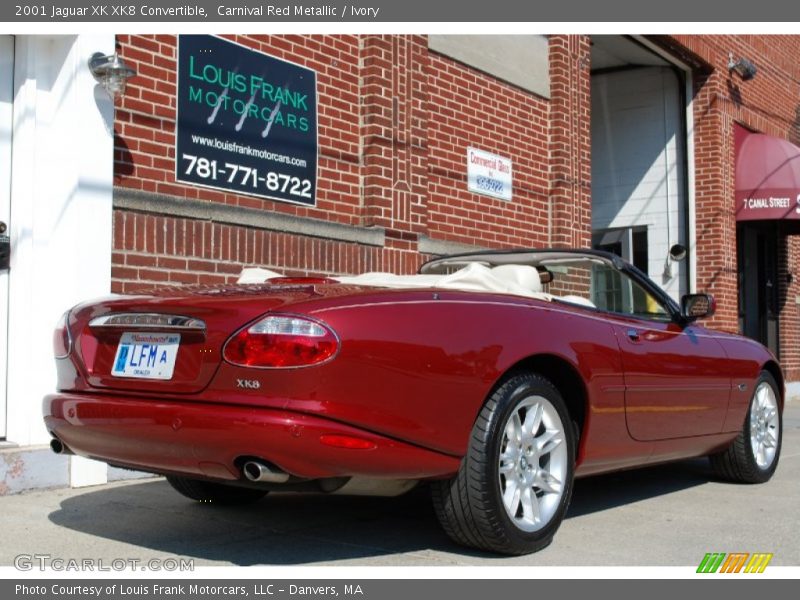 Carnival Red Metallic / Ivory 2001 Jaguar XK XK8 Convertible