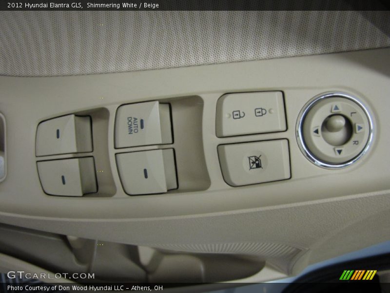 Shimmering White / Beige 2012 Hyundai Elantra GLS