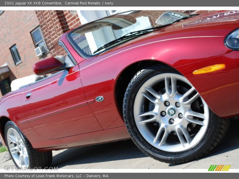 Carnival Red Metallic / Ivory 2001 Jaguar XK XK8 Convertible