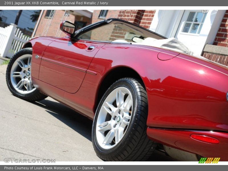 Carnival Red Metallic / Ivory 2001 Jaguar XK XK8 Convertible