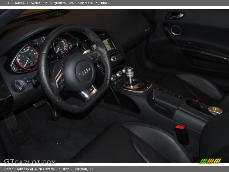 Ice Silver Metallic / Black 2012 Audi R8 Spyder 5.2 FSI quattro