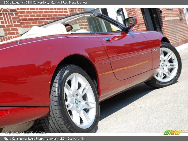 Carnival Red Metallic / Ivory 2001 Jaguar XK XK8 Convertible