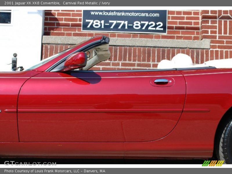 Carnival Red Metallic / Ivory 2001 Jaguar XK XK8 Convertible