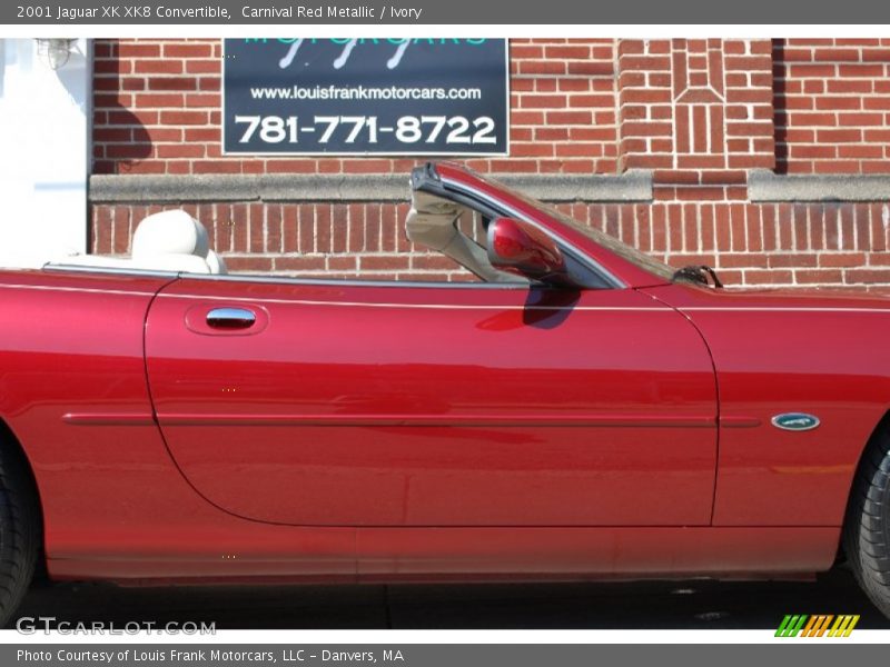 Carnival Red Metallic / Ivory 2001 Jaguar XK XK8 Convertible