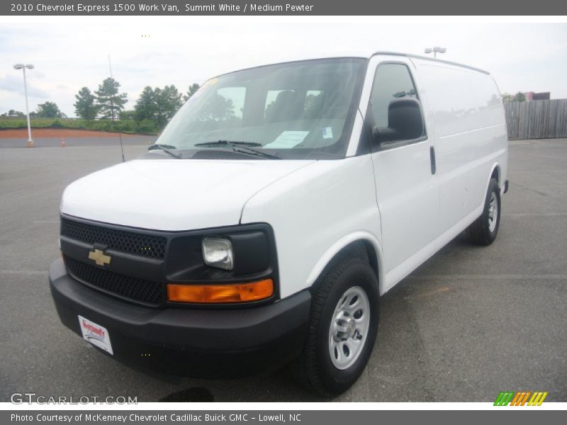 Summit White / Medium Pewter 2010 Chevrolet Express 1500 Work Van