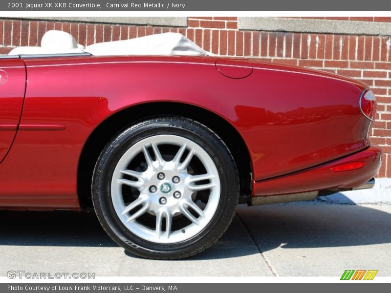 Carnival Red Metallic / Ivory 2001 Jaguar XK XK8 Convertible