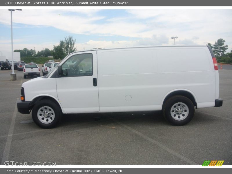Summit White / Medium Pewter 2010 Chevrolet Express 1500 Work Van