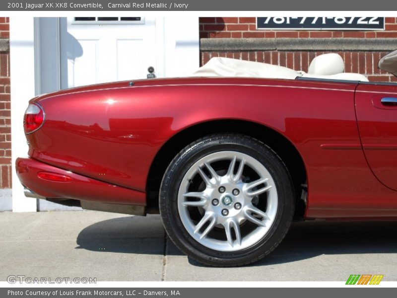 Carnival Red Metallic / Ivory 2001 Jaguar XK XK8 Convertible