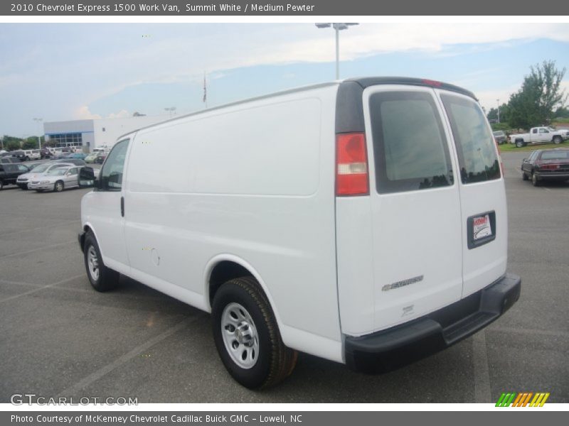 Summit White / Medium Pewter 2010 Chevrolet Express 1500 Work Van