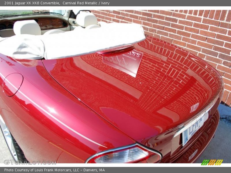 Carnival Red Metallic / Ivory 2001 Jaguar XK XK8 Convertible