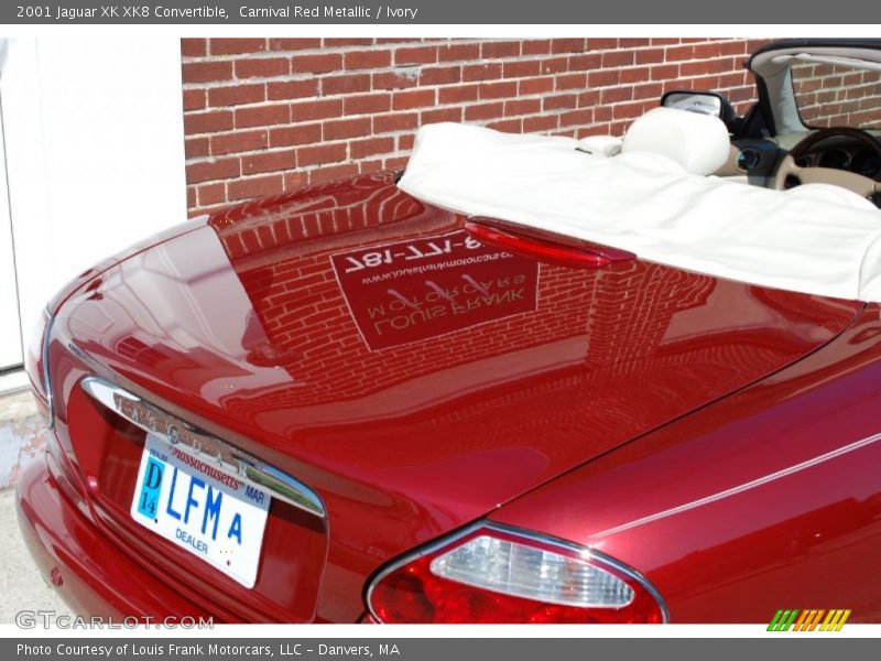 Carnival Red Metallic / Ivory 2001 Jaguar XK XK8 Convertible